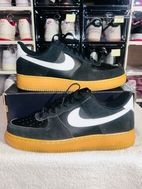 Nike Air Force 1 '07 LV8 in the Black, Summit White, and Gum FQ8714-004 
No Box